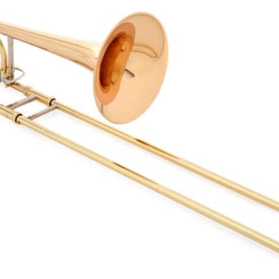 Yamaha YSL-446G Intermediate F-attachment Trombone - Clear Lacquer with Gold Brass Bell image 2