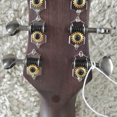 Luna Art Vintage Style Dreadnought Full Size Acoustic Solid Top Guitar - B Stock image 6