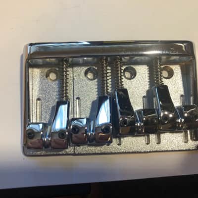Heartfield 4-String Bridge for DR4 and Prophecy Basses Chrome image 3