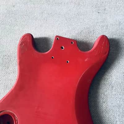 Red Basswood Mini Guitar Body DIY Project image 4