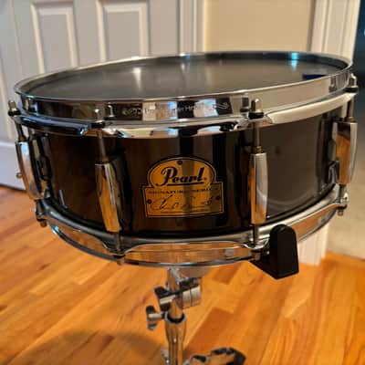 Pearl CS1450 Chad Smith Signature 14x5" Steel Snare Drum 2010s - Black Nickel image 1