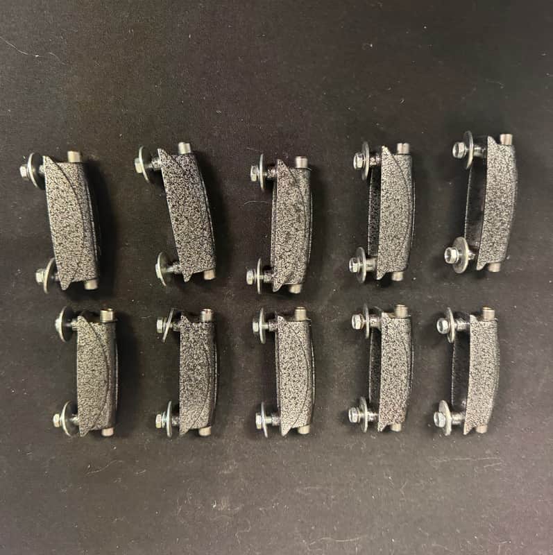 Gretsch Broadkaster Snare Lugs (10) Double-End 90’s - 00’s - Gunmetal image 1