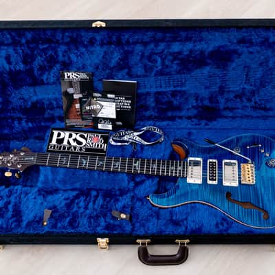 2023 Paul Reed Smith Wood Library Special 22 Semi-Hollow 10 Top Aquamarine w/ Case, Tags image 14