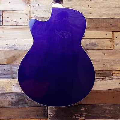 Luna Fauna Eclipse Acoustic-Electric Guitar 2010s - Transparent Purple image 3