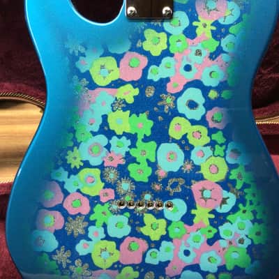 Fender 69 classic flowered blue telecaster MIJ image 7