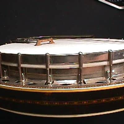 An Antique Conqueror Tenor Banjo with Resonator in it's Original Case & Ready to Play 2 B image 8