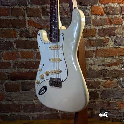 Fender Stratocaster Left-Handed *MIJ* Electric Guitar (1996 - Olympic White) image 8