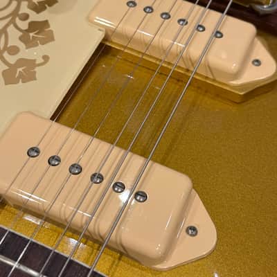 1990 Gibson ES-295 1st Year Reissue Bullion Gold MINT* image 16