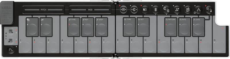 Korg nanoKeyFold Foldable MIDI Keyboard - White image 1