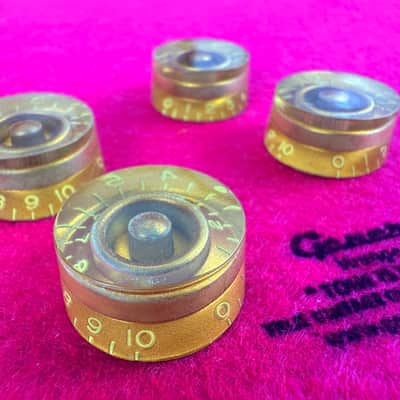 General Vintage Tone Master of Edad Oxided GOLD "CAB" Butyrate Speed knobs Les paul 1954 ®️ image 7
