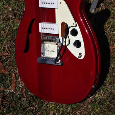 Micro-Frets Spacetone 1971 Red Transparent. VERY RARE. Excellent Guitar. MicroFrets custom guitar. image 4