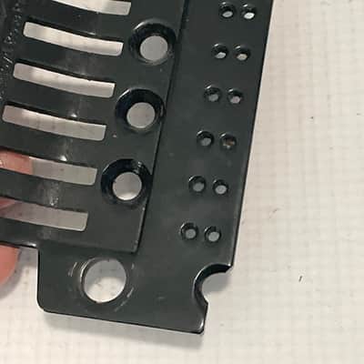 2000's Japan Jackson Licensed JT-580LP Floyd Rose Tremolo Bridge Black Base Plate image 5