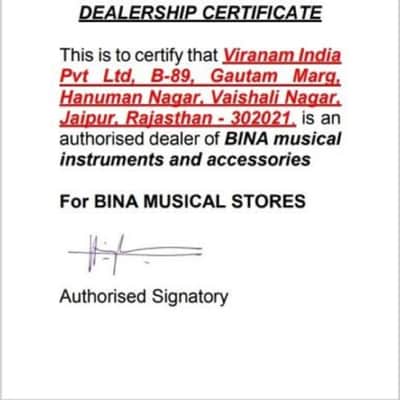 Handmade Harmonium  BINA Standard 9 Stopper Multifold Bellow 42 Keys Two Reeds 3½ Octave 2022 - Natural image 2