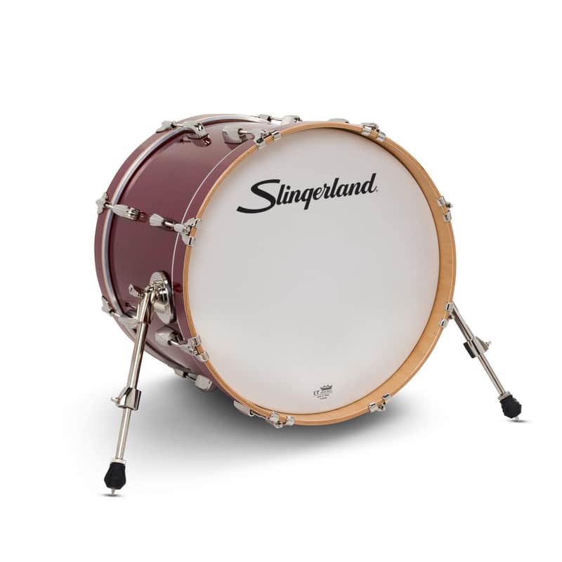 Slingerland Studio King Bass Drum, 14x18", Royal Crimson Lacquer image 1