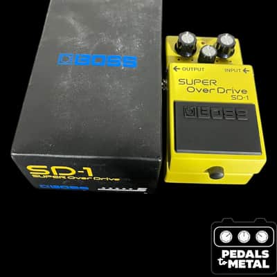 Boss SD-1 Super OverDrive (Silver Label) 1997 - Present - Yellow - X16703 image 2