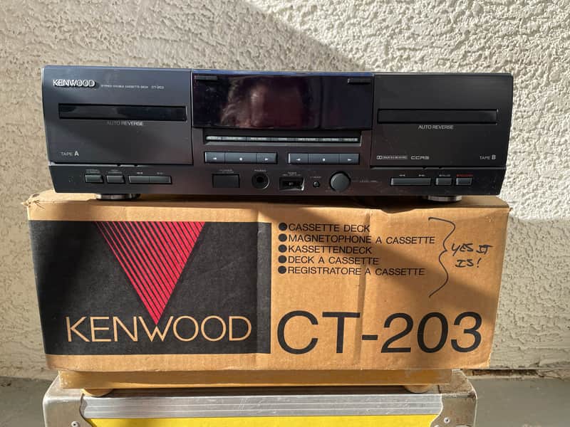 Kenwood CT-203 Stereo Cassette Deck For Parts Or Repairs image 1