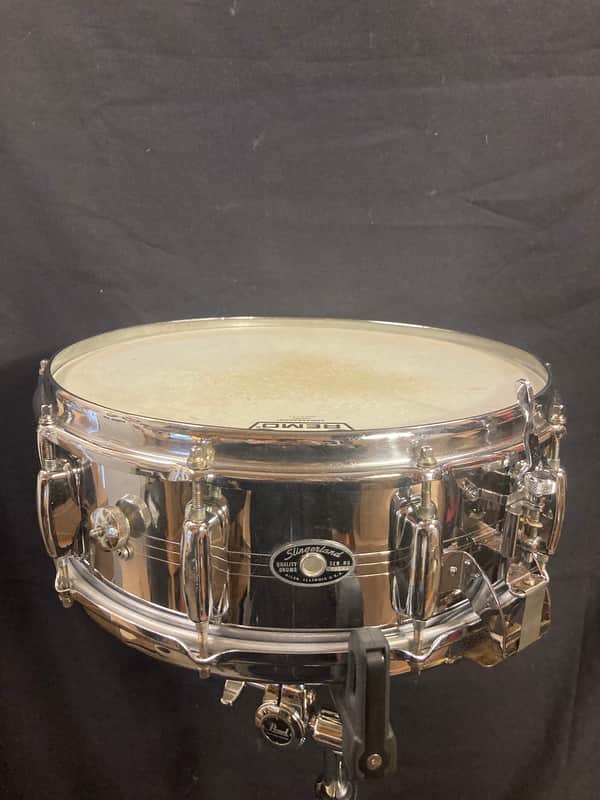 Slingerland - 5x14" Radio King 10-Lug Snare Drum. 1968–1972 - Chrome over Brass image 1