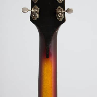 Premier  Bantam Deluxe E-704 Arch Top Hollow Body Electric Guitar (1958), ser. #1422, black tolex hard shell case. image 6
