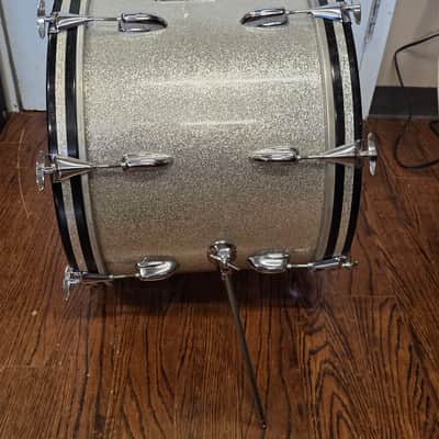 Slingerland 20x14 Bass Drum 1970s - Silver Sparkle image 5