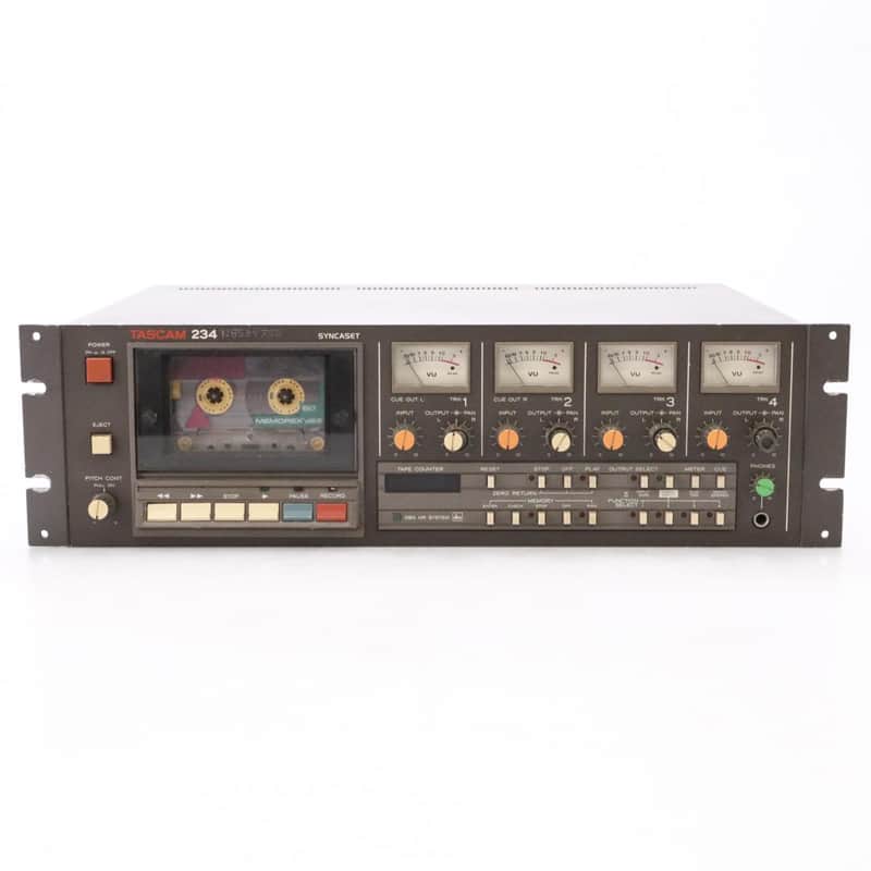 TASCAM 234 カセットデッキ Tascam 234 Syncaset Professional 4 Track Cassette Deck #49592 | Reverb