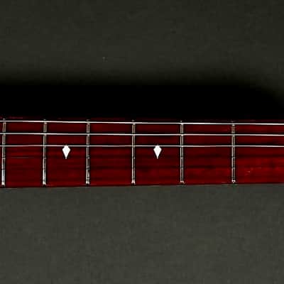 BootLegger Guitar Spade Black Headless With Stiletto  Case & Flask image 11