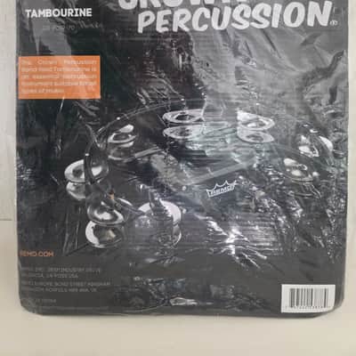 REMO Tambourine 16 jingle, black plastic frame image 4