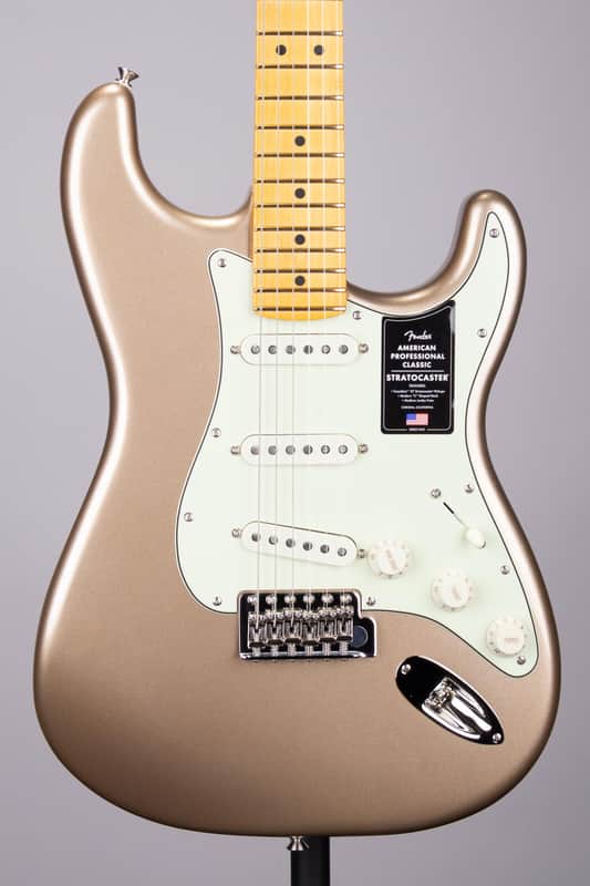 Fender American Professional Classic Stratocaster - Faded Firemist Gold with Rosewood Fingerboard, Includes Deluxe Gig Bag image 1
