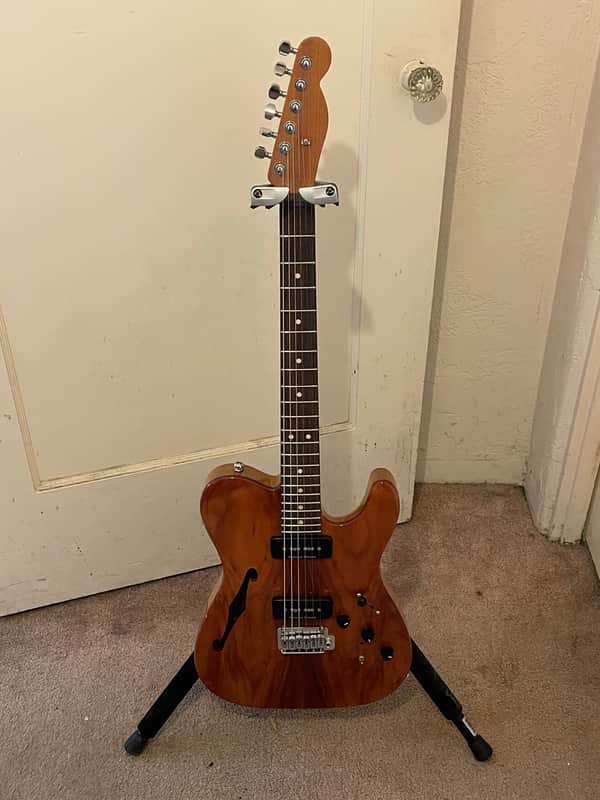 Warmoth Thin line T shape with P90's and Piezo early 2010's - Natural image 1