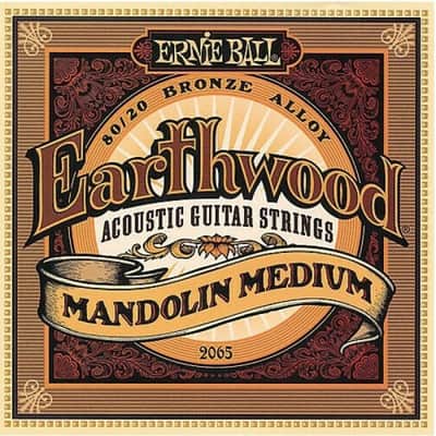 Ernie Ball Earthwood 80/20 Bronze Mandolin Medium Strings 2065 3-Pack image 2