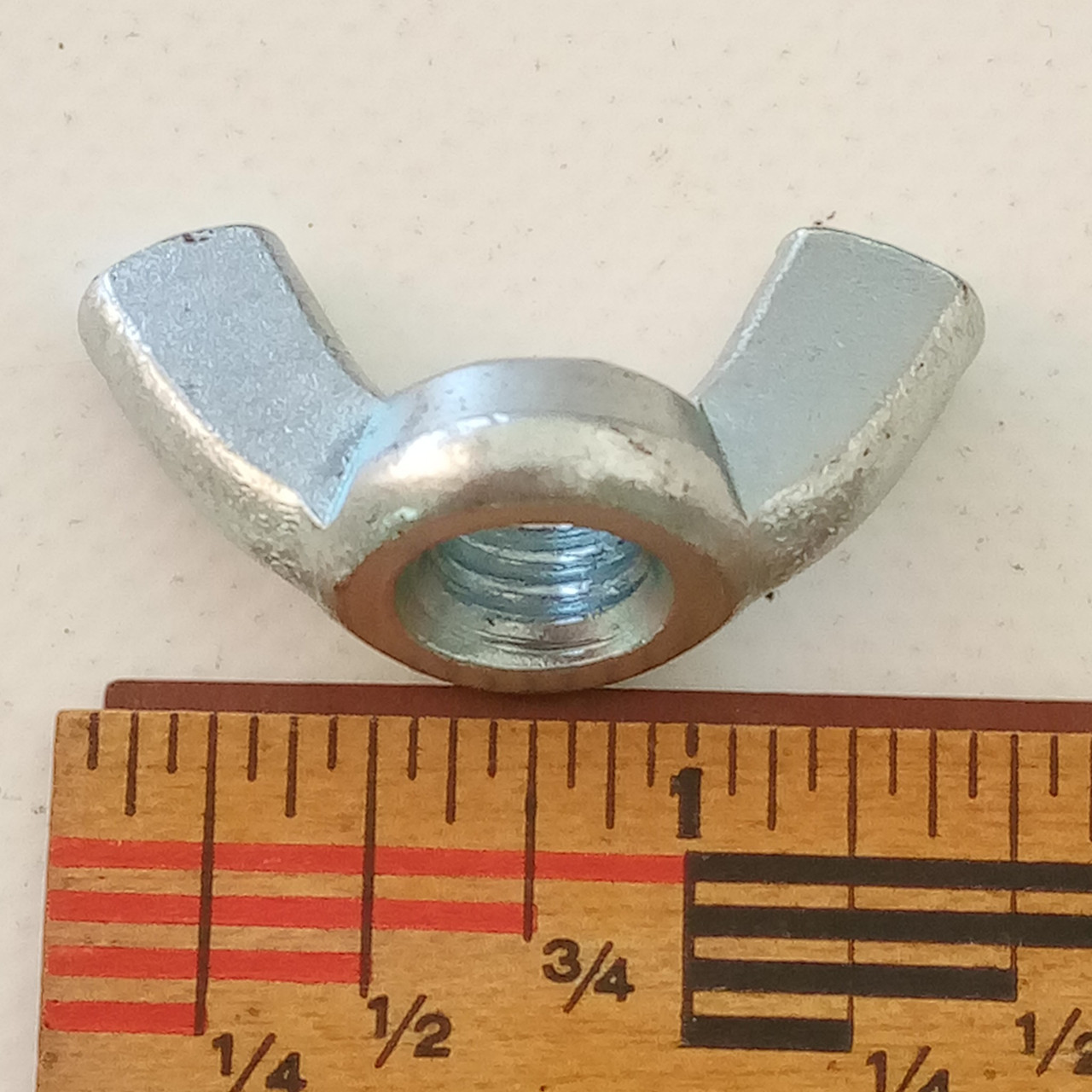 Ludwig 3/8"x18tpi Chrome Cymbal Stand Wing-Nut Part Vintage Super Classic USA60s — main photograph