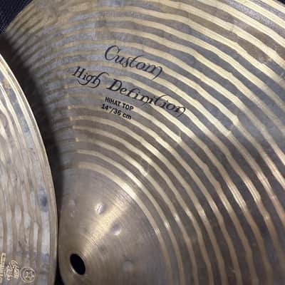 Zildjian 14" K Custom High Definition Hi-Hat Cymbals (Pair) 2008 - 2010 - Brilliant image 2