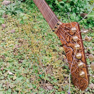 Hand-Carved Custom Electric Guitar “Empire Motif” | Artistic Engraving & Custom Inlay | Korean Hardware | Made to Order image 4