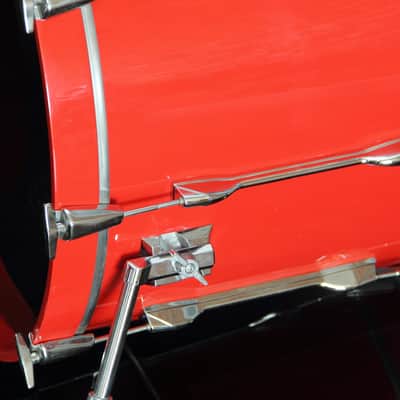 RARE Yamaha Recording Custom 9000 - hot red 22"x14 bass drum image 7