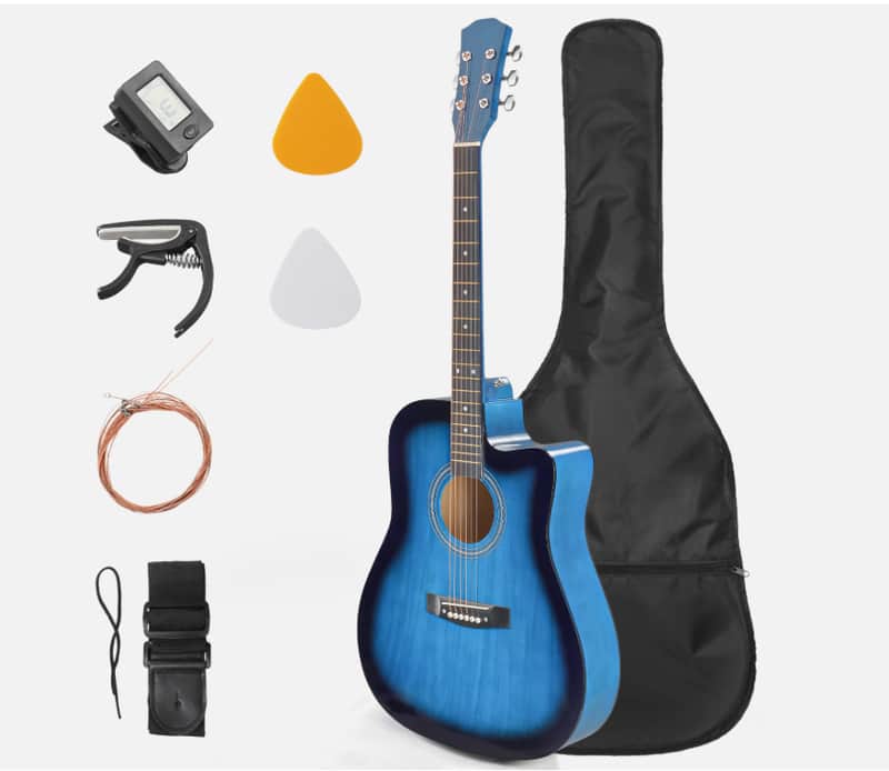 41-Inch Beginner Kid/Adult Acoustic Guitar Starter Kit w/Strap,Bag image 1