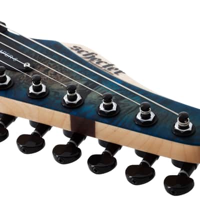 Schecter Reaper-6 Satin Sky Burst SSKYB Electric Guitar + Hardshell Case Reaper 6 image 7