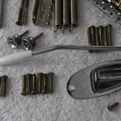 Fender Aged/Relic Lefty 2 1/16" Stratocaster Vintage Body Hardware Set - Chrome 007-1016-000 image 6