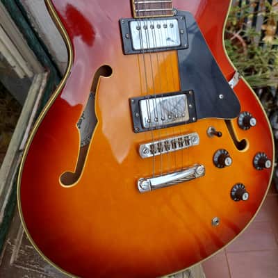 1986 Aria Pro II TA-40 Sunburst MI Korea ES-335 Style Jazz image 24