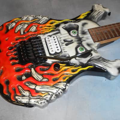 ESP George Lynch Flaming Skull # 49 of 50 Made w/COA 1994 image 1