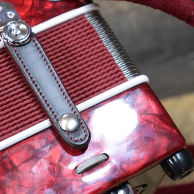 Dino Baffetti Art. 84 - 8 Series Bass 19-Key A/D Red Diatonic Accordion w/Case image 23
