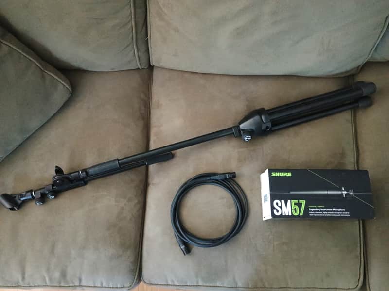 Shure SM57 Cardioid Dynamic Microphone 1984 - Present - Black image 1