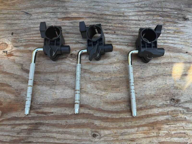 3 PACK Roland MDS-9 MDS-4 tom clamps cymbal rack mounts image 1