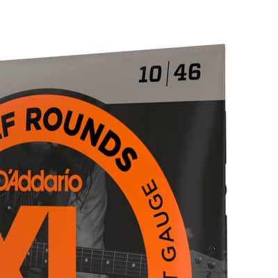 D'addario EHR310 Regular Light, XL Half Rounds Electric Guitar Strings - 10-46 image 2