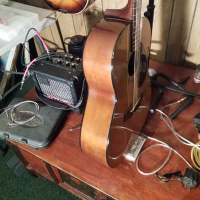 Yamaha FG-75 Red Label Folk Guitar 1968 - 1974 - Natural image 10