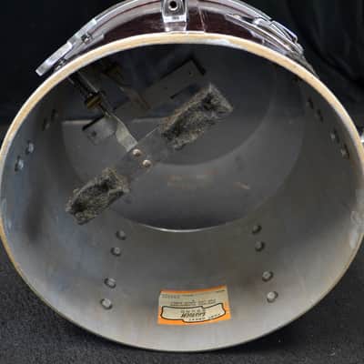 Gretsch 18/12/14/5.5x14" 60's Round Badge Drum Set - Burgundy Sparkle image 25