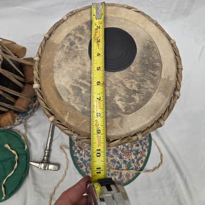Pair of Hand Made Indian Tabla Drums (C020-14) image 11