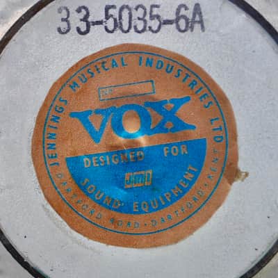VOX labeled Oxford 12J4-2 1960s 8 Ohm Speaker Pair image 3