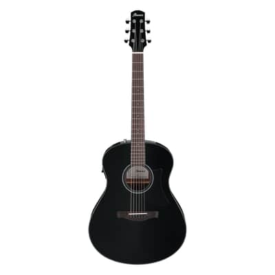 Used Ibanez AAM100E Advanced Auditorium A/E Guitar - Black High Gloss image 2