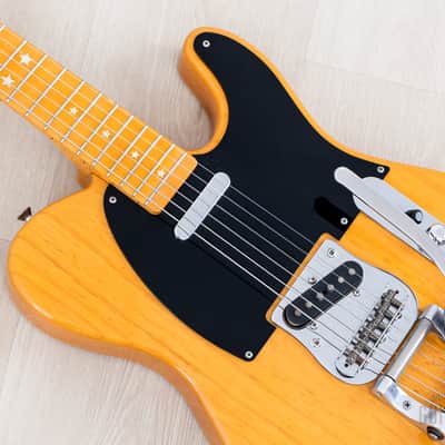 2006 Fender Telecaster ‘52 Vintage Reissue TL52-118BTX Butterscotch w/ Bigsby & Custom Inlay, Japan CIJ image 7