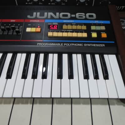 Roland Juno-60 with Tubbutec midi + controller + hardcase, FULLY RESTORED, MINT! image 7