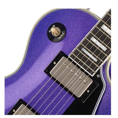 Epiphone  Inspired by Gibson Custom Les Paul Custom Electric Guitar -  New , New - Amethyst Sparkle image 2